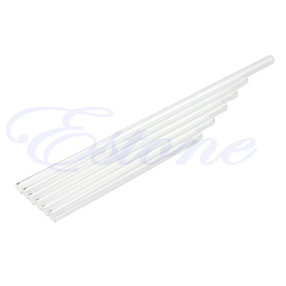 Drinking Straws Clear Glass 10mm Reusable Wedding Birthday Party MAR18