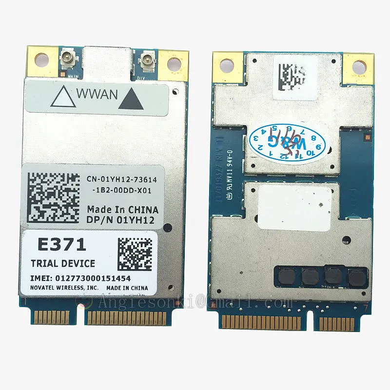 DW5804 4G WWAN LTE мобильный широкополосный 01YH12 E371 PCI-E 3g/4G WLAN WCDMA модуль модем для Dell 850/AWS/1900/2100 МГц