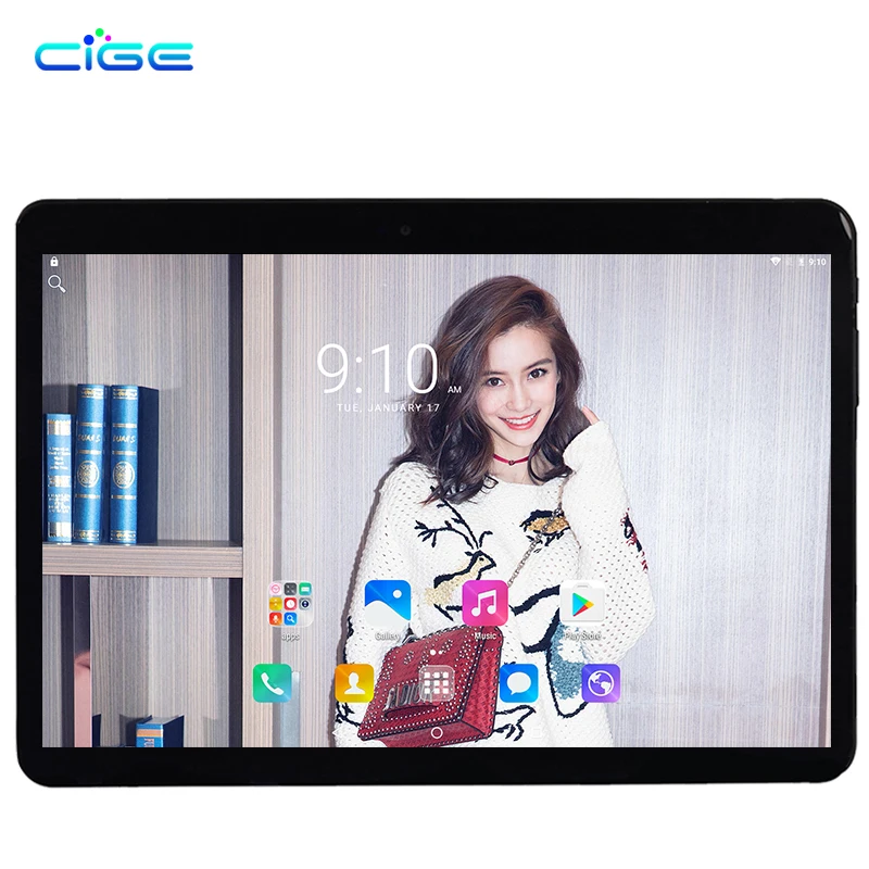 

Newest 10.1 inch 2.5D Glass Screen Tablet PC Octa core Android 7.0 Call RAM 4GB ROM 32GB 64GB Tablets PCs Smart phone PAD Gift