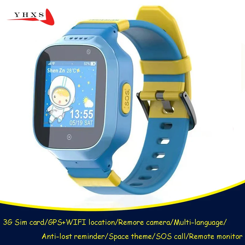 

IP67 Waterproof Smart 3G Wifi GPS Tracker Child Kids Watch Remote Monitor Camera SOS Call Anti-lost Smartwatch For iOS Android