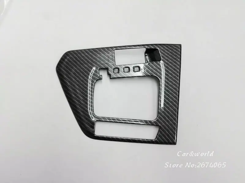 Для Volkswagen VW Tiguan Шестерни коробка переключения Frame Панель крышка планки углеродного волокна наклейки автомобиль-Стайлинг Аксессуары