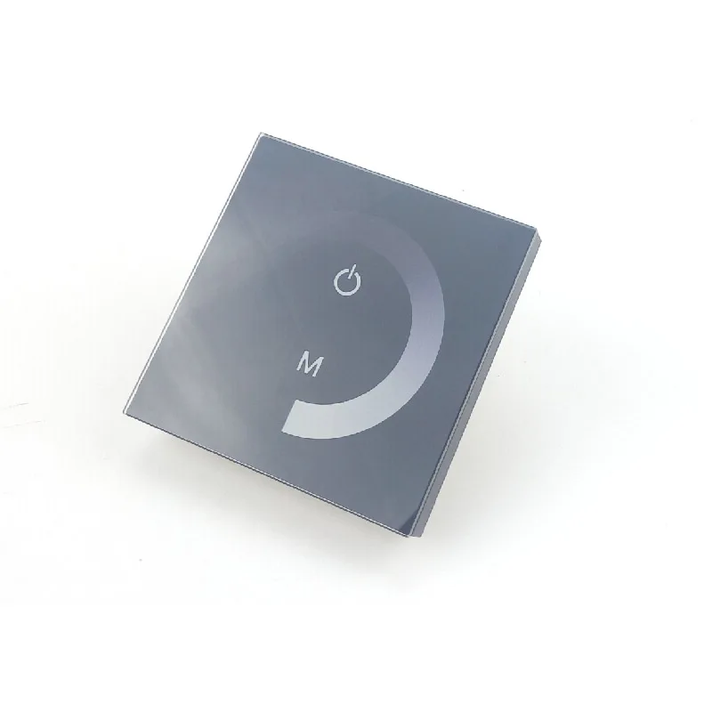 

Black LED Controller for 12V 24V LED Flexible Strip Light 5050 3528 5630 2835 Single Color Rope Touch Panel Brightness Dimmer CE