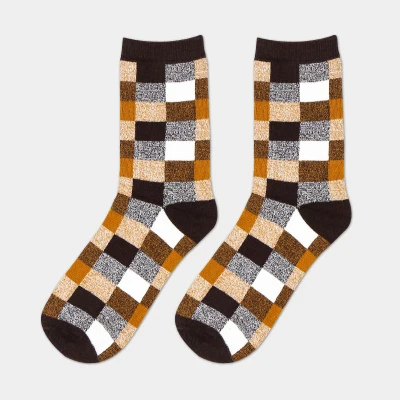 5 пар/лот модные Для мужчин Happy Socks Бизнес носки геометрические узоры брендовые носки Для мужчин хлопковые носки Для мужчин calcetines hombre - Цвет: B