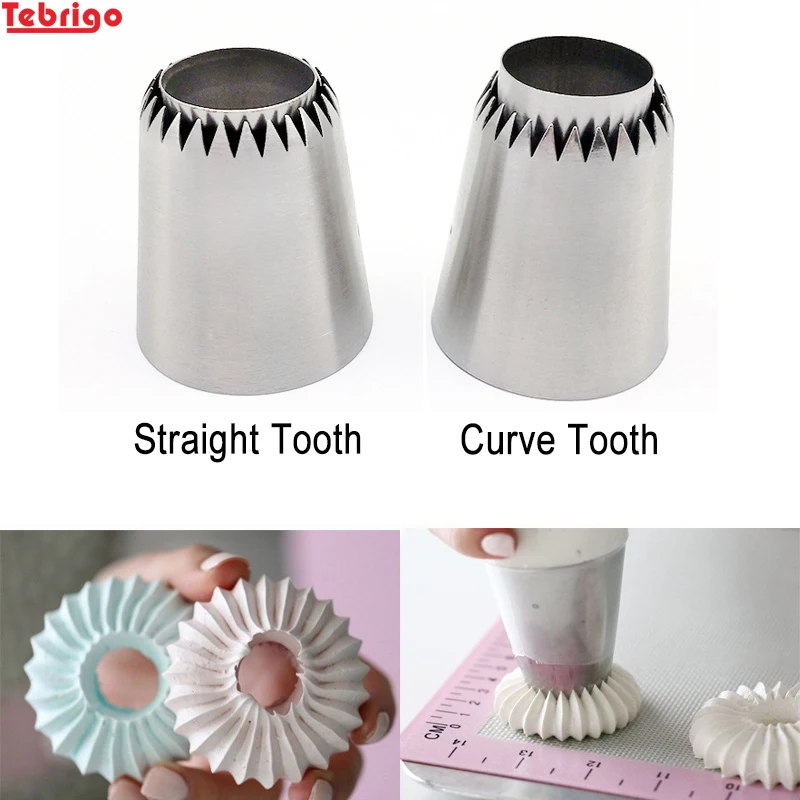 Tebrigo Sulta Ne Ring Cookies Mold Piping Nozzles Russian Icing Set Cake Decorating Pastry Tip | Дом и сад