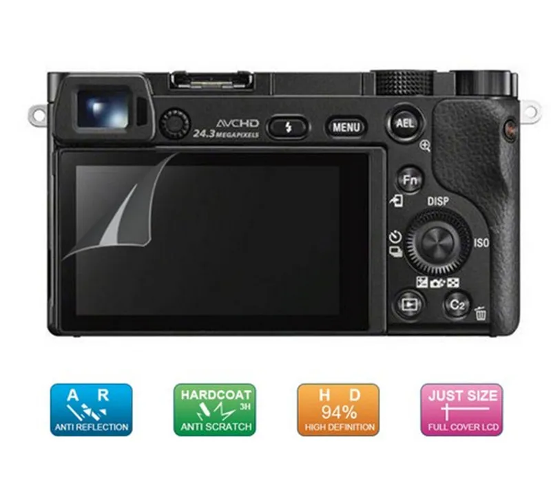 

2x LCD Screen Protector Protective Film for Sony Alpha A6500 A6300 A6000 A5100 A5000 A3000 Digital Camera