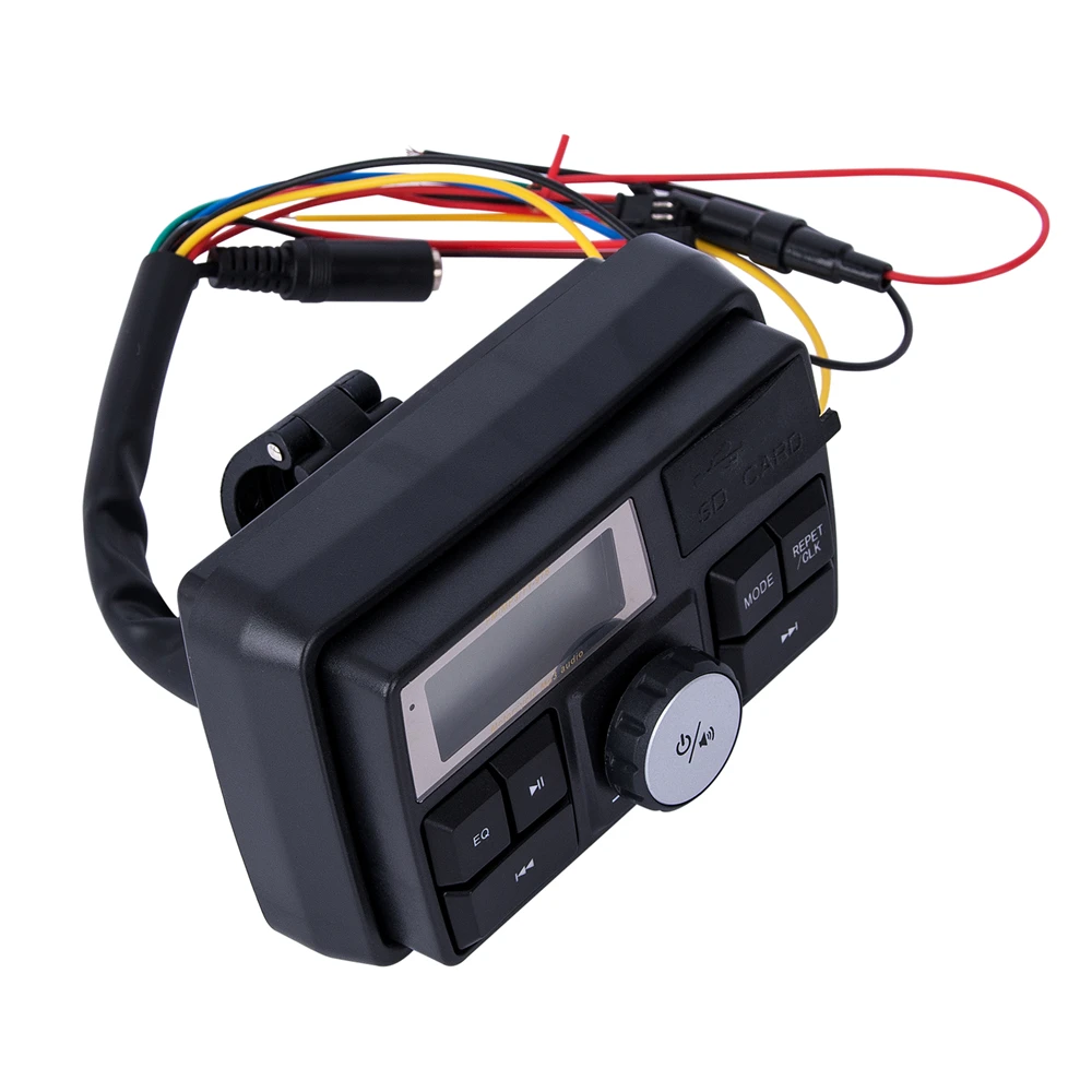 Sistema de Áudio Rádio da Motocicleta Acessórios do Sistema Motocicleta Alto Falantes Guiador Sistema Áudio fm Mp3 Alto-falante 2020 17 motorcycle handlebar audio system