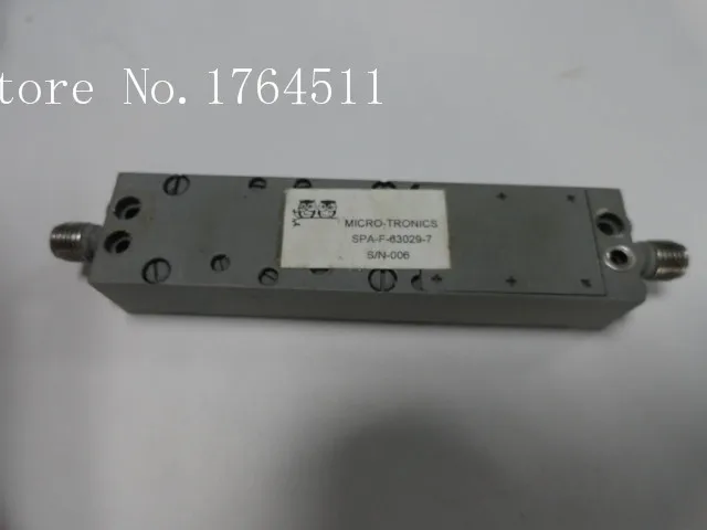 

[BELLA] MICRO-TRONICS SPA-F-63029-7 2-6GHZ RF bandpass filter SMA (F-F)