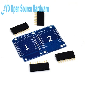 

Wemos D1 Mini Double Socket Dual Base Shield D1 Mini NodeMCU ESP8266 Development Base Board 3.3V