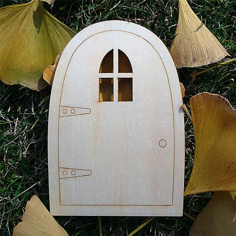 10 шт./лот DIY деревянная дверь лазерная резка двери ремесла пустая доска декупаж