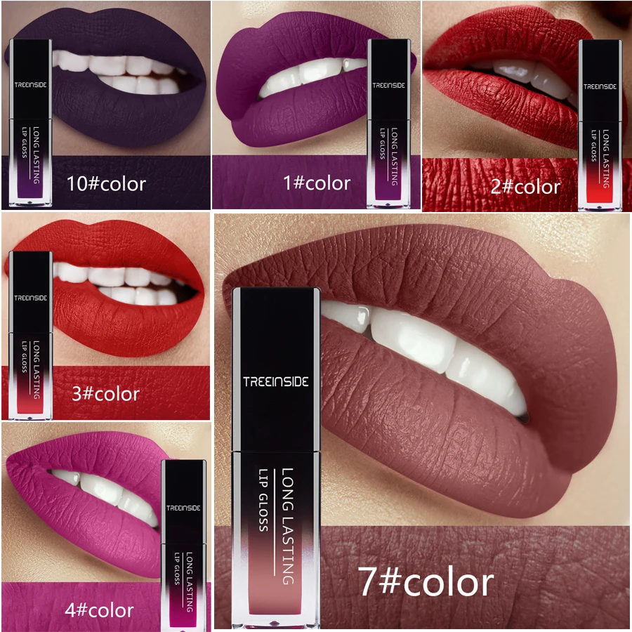 

Hot Sale Liquid Lipstick Waterproof Women Cosmetics Lady Makeup Matte Lipgloss Long Lasting Lip Gloss Makeup Brand Lipstick