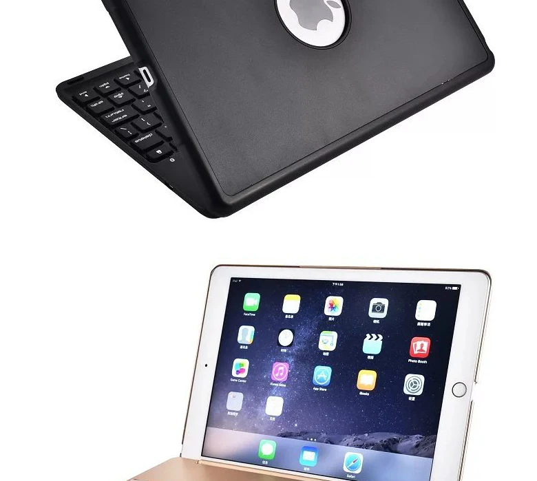 Чехол для iPad Air Keyboard, 7 цветов, с подсветкой, беспроводной, Bluetooth, чехол для клавиатуры, чехол для iPad 5/для iPad5+ подарок