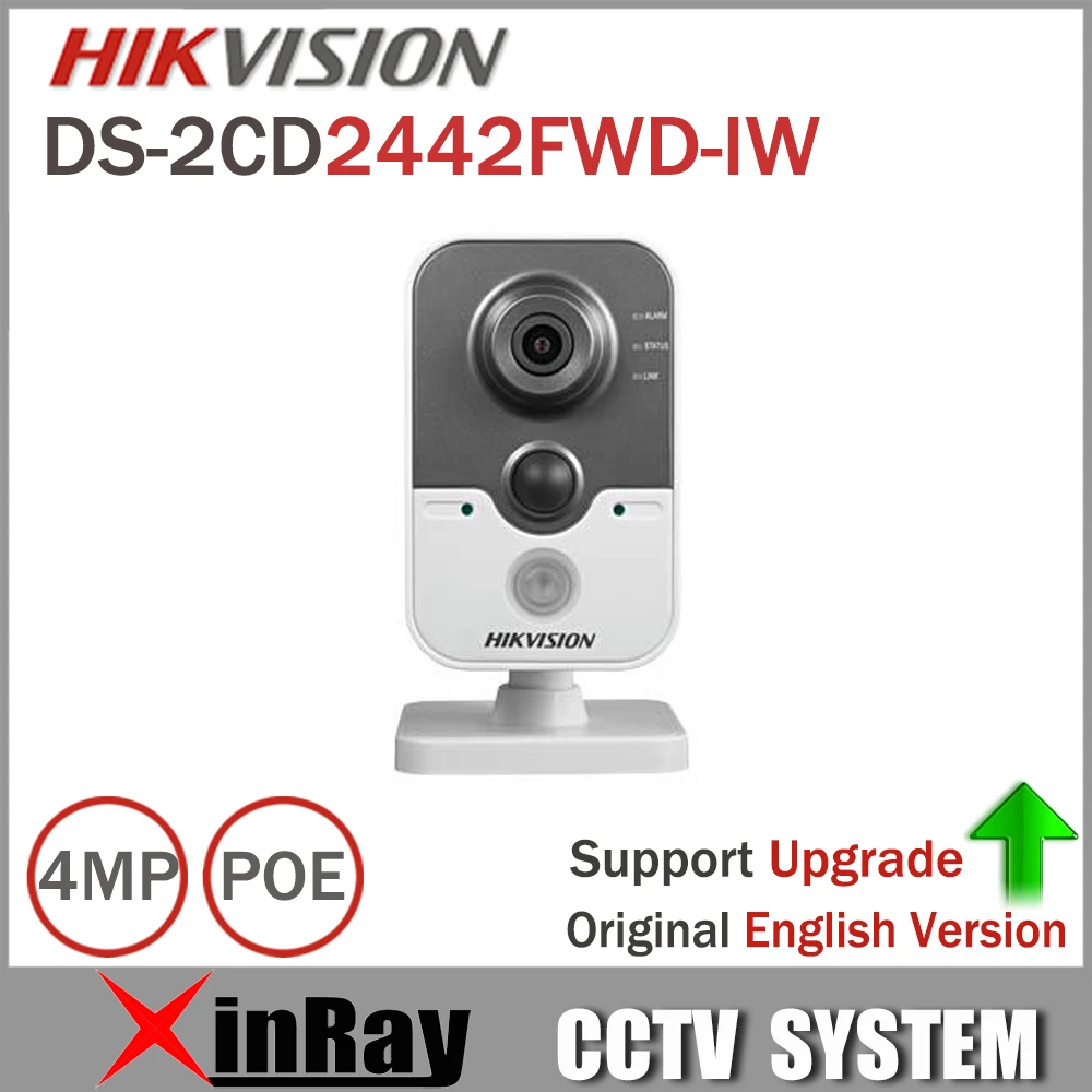 Hikvision DS-2CD2442FWD-IW 4MP POE Wifi IP Camera with Buit-in Micro SD card slot PIR Cube Security CCTV Camera camera : image Hikvision DS-2CD2442FWD-IW 4MP POE Wifi IP Camera with Buit-in Micro SD card slot PIR Cube Security CCTV Camera camera