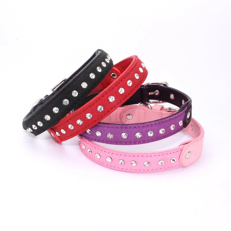 Fashion Cute collar for cats Exquisite Adjustable Diamond Dog Puppy Collars Accessories pet Product Leash and Harnesses A14 (5)