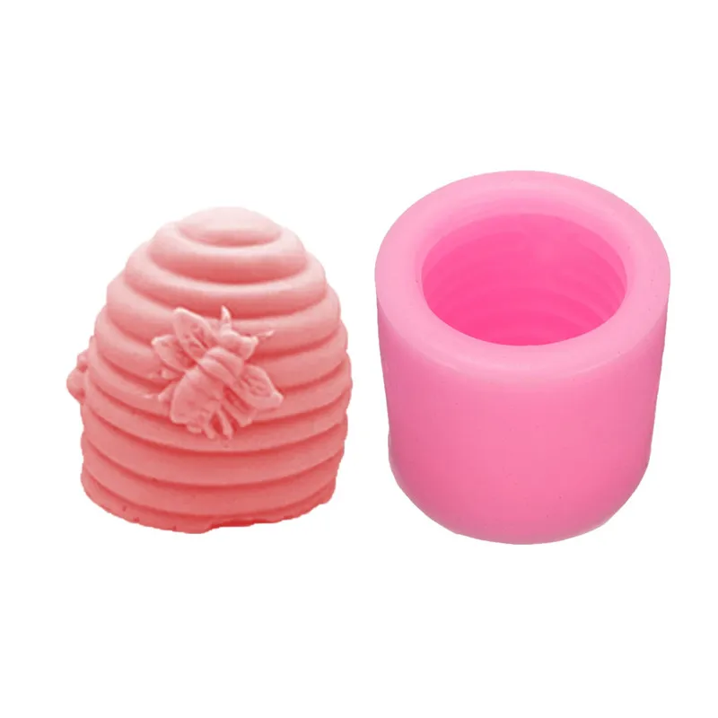 

Bee Hive 3D Christmas Silicone Mold Candle soap mold handmade Cooking Tools Sugarcraft Chocolate Candle Fondant Mold