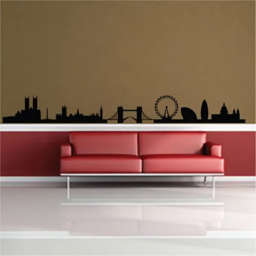 London UK Skyline Famous Landmarks Removable Wall Decor Decal Sticker Fashion Free Shipping London UK Skyline Famous Landmarks Removable Wall Decor Decal Sticker Fashion Free Shipping