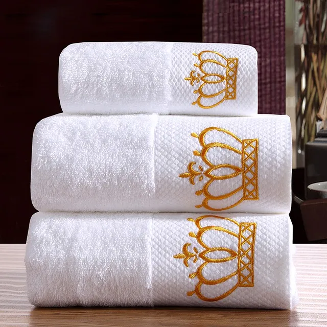 5 Star Hotel Luxury Embroidery White Monogrammed Hand Towels Set 100%  Cotton Large Beach Towel Brand Absorbent Quick Drying Bathroom Towel From  Renara, $49.58