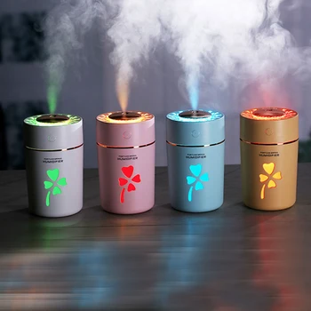 300 ミリリットル木目加湿器 usb 超音波空気加湿器アロマディフューザーエッセンシャルオイルアロマミストホーム白