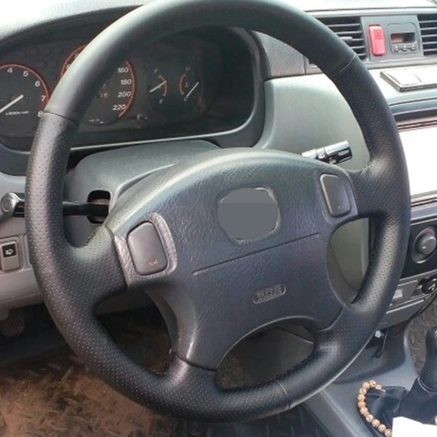 Черный чехол на руль из искусственной кожи для Honda CRV CR-V 1997-2001 Accord 6 1998-2002 Odyssey 1998-2001 Prelude
