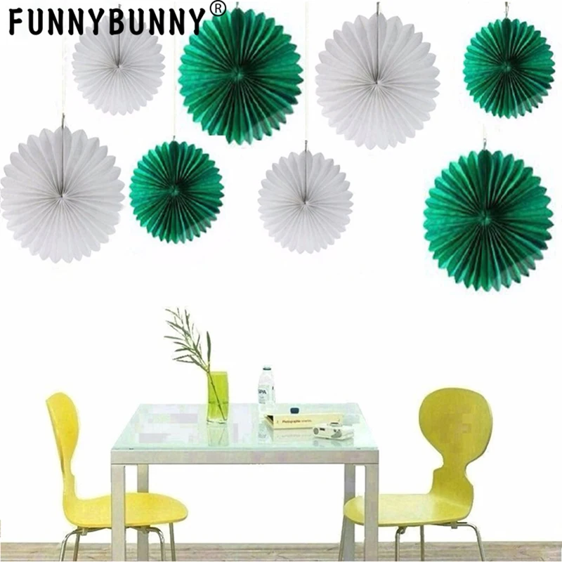 

Valentine's Day Decoration 20cm Paper Wheel Fans Pom Poms Flowers for Bridal Shower Wedding Anniversary Birthday Party