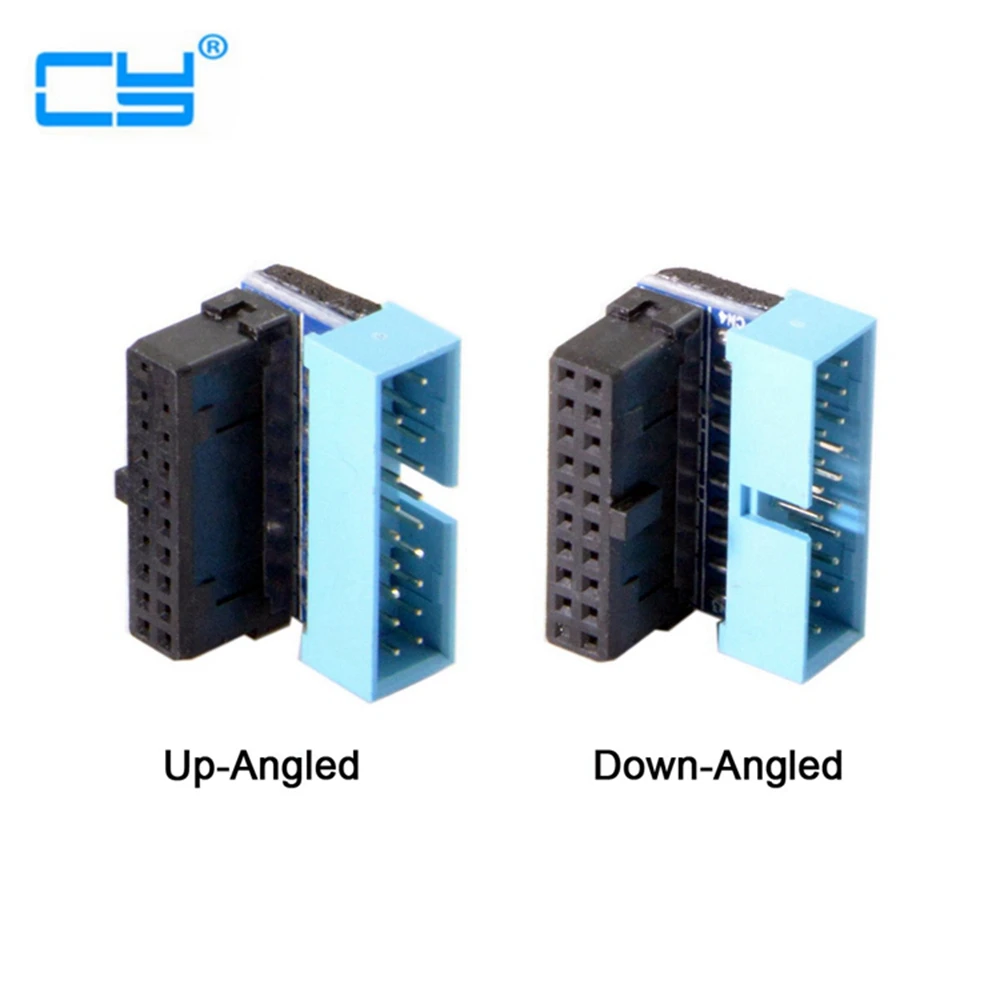 Материнская плата USB3.0 20 контактный разъем для женщин рулевого карты 20PIN разъем 90 градусов адаптер для настольных ПК