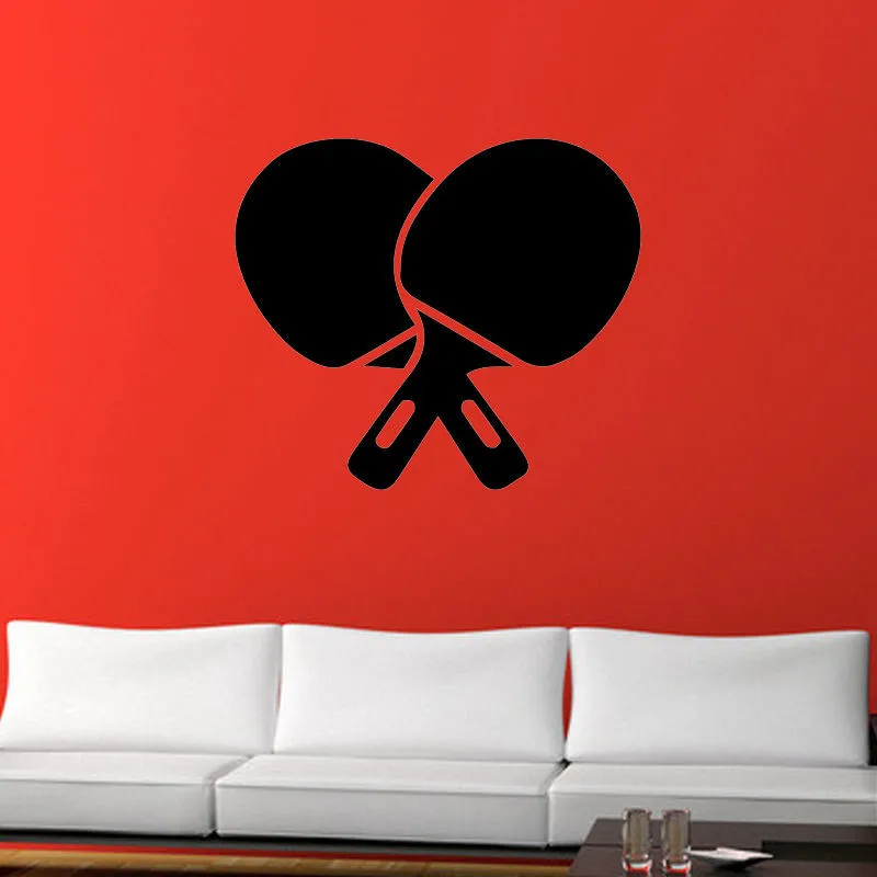 Table Tennis Ping Pong Vinyl Decal Wall Stickers For GYM Removable Home