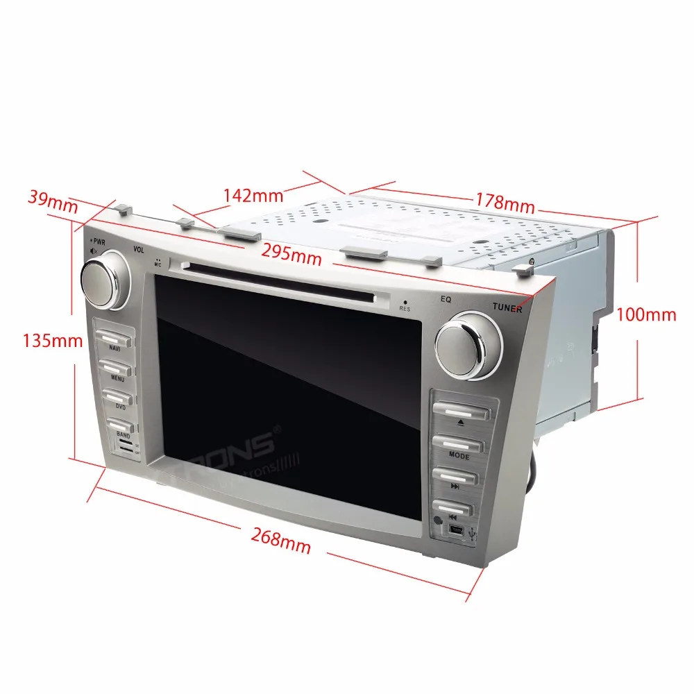Best XTRONS 8 inch Touch Screen 2 din Car DVD Player Radio GPS Navigation For Toyota Aurion 2006-2011/ Camry 2007 2008 2009 2010 2011 3