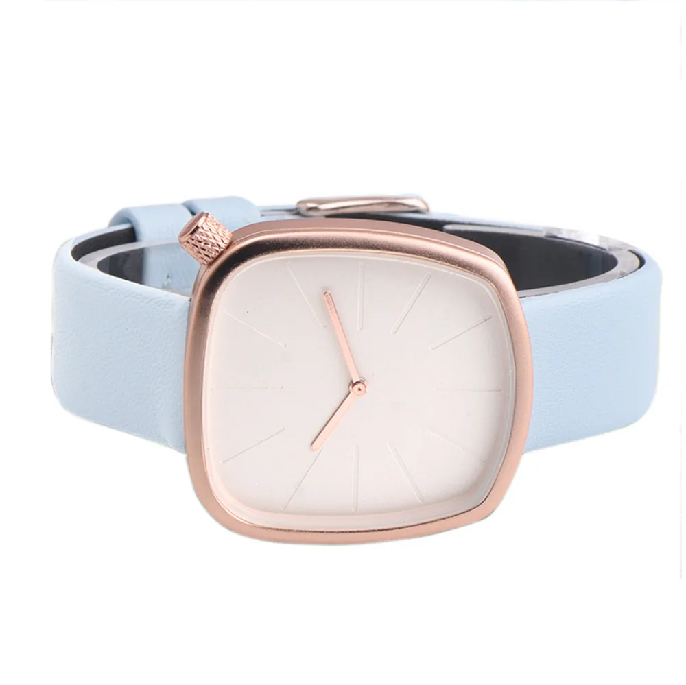 

Women Fashion Watches Faux Leather Band Analog Quartz Stainless Steel Casual Simple Wrist Watch 2017 New Ladies Watches