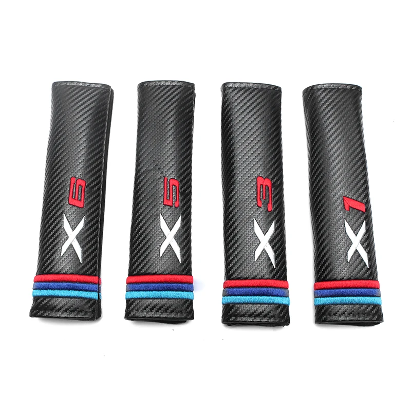 

For BMW X3 X5 X1 X6 E83 F25 F15 F48 E53 E70 E71 E84 F85 E46 E39 E90 Safety Strap Pad Car Seat Belts Pillow Shoulder Protection