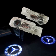 2x Autotür Led-licht-geist-schatten-licht-laser-logo Lichter Projektoren Logo Emblem Licht Für Mercedes-benz R W215 ML W164 GL X164