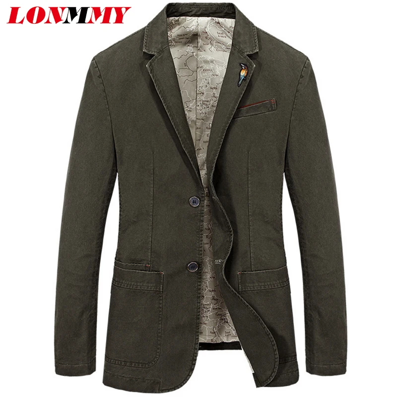 Lonmmy M-4xl Casual Blazers And Jackets Men Wedding Dress Blazer Male ...