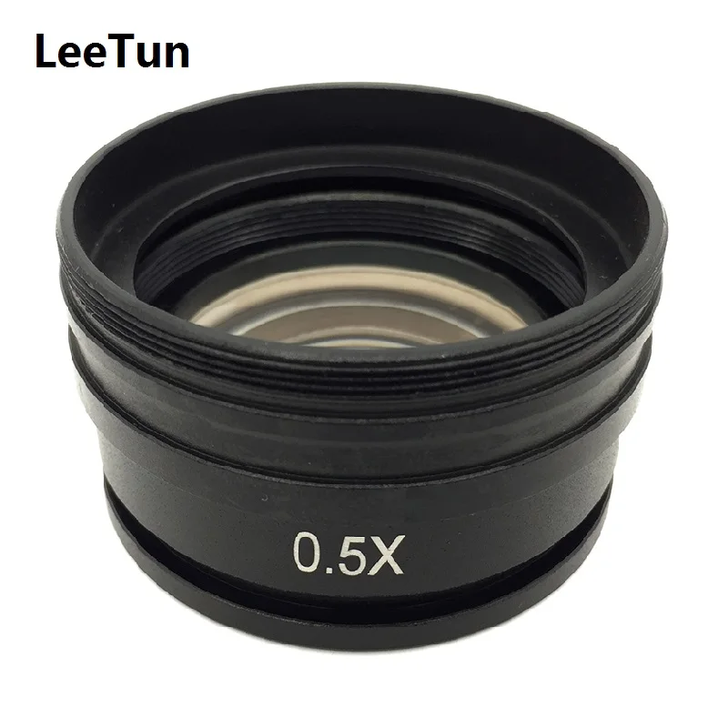 

0.5X Barlow Objective Working Distance 165 mm Auxiliary Reduction Lens for Stereo Microscope with Mounting Thread 52 mm M52