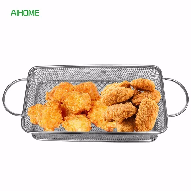

Stainless Steel Over Sink Basket Colanders Rectangular Vegetables Draining Storage Racks for Fruits Kitchen Organizer