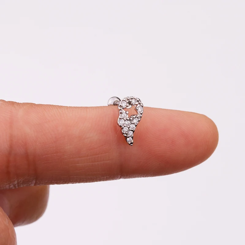 Серьги гвоздики Sellsets для пирсинга ювелирные украшения прокола Козелка завитка