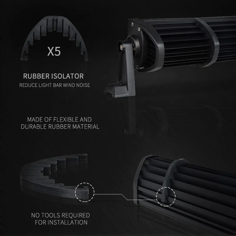 52'' 300W Headlight LED Light Bar Kit 4