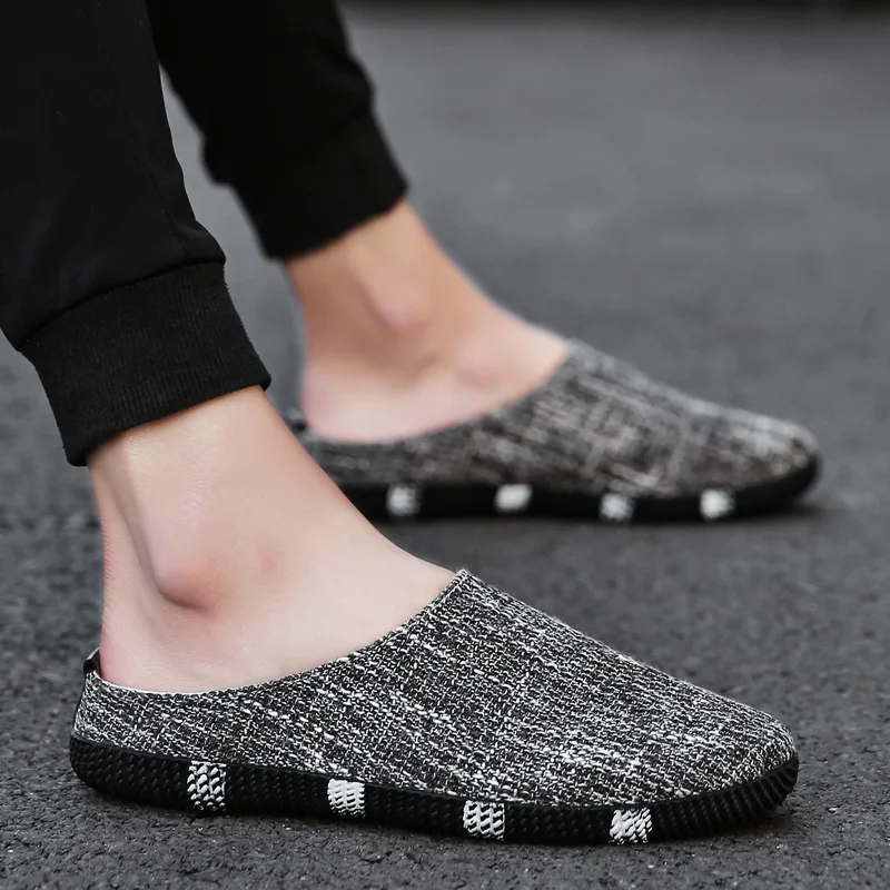 

2019 New men's summer doudou shoes men one foot flax cloth shoes breathable casual board shoes han version low-top shoes