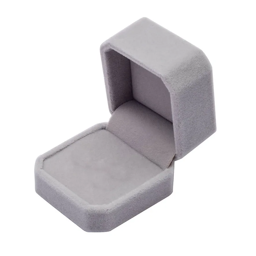 

HOT Brand Fashion Velvet Engagement Wedding Earring Ring Pendant Jewelry Display Box Gift
