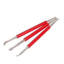 Нержавеющая сталь воск резчик глина скульптуры инструмент гончарный делая инструмент, 3 шт./лот, художественный инструмент