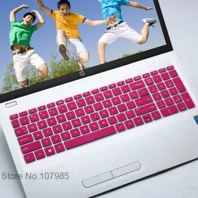 Rose 15 дюймов силиконовая пленка для клавиатуры, Защитная пленка для hp Pavilion ENVY X360 15-BP103TX 106 003 006TX 15,6 15-cc - Цвет: Rose