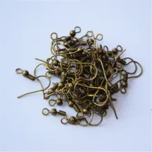 Boucle D'oreille En laiton, crochet ou Boule, 18mm, 18 kg, 20 pièces par Lot