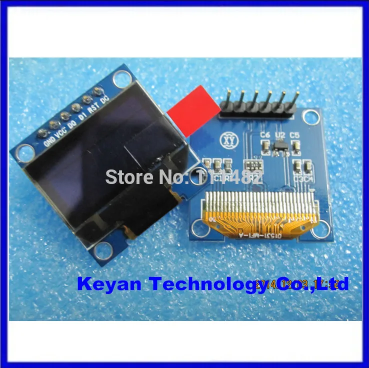 

5Pcs/lot Yellow, blue double color 128X64 OLED LCD LED Display Module 0.96" SPI Communicate
