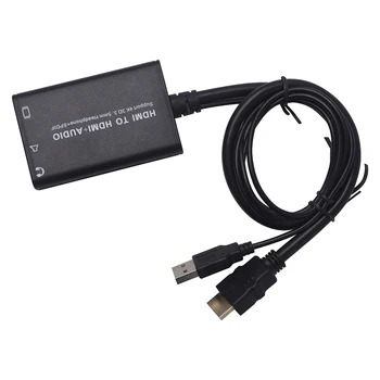 

Elistooop Hdmi Audio Extractor HDMI to HDMI and Optical TOSLINK SPDIF + 3.5mm Stereo Audio Converter HDMI Audio Splitter Adapter