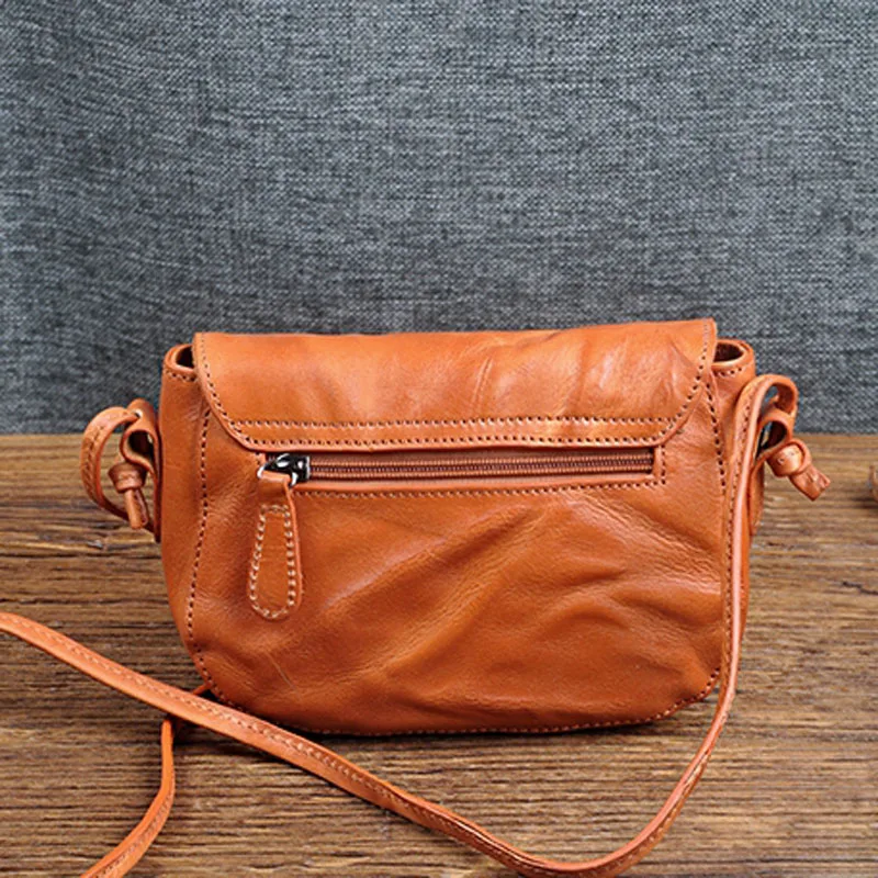 AETOO Original new bag leather handbags Sen retro retro art spring and autumn temperament fashion vegetable tanned cowhide