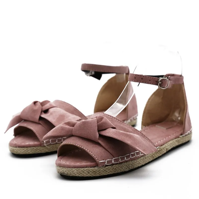 

1pair Womens Sandals 35-43 Flats Sandals For Summer Shoes Woman Peep Toe Shoes Low Heels Sandalias Mujer Sandals