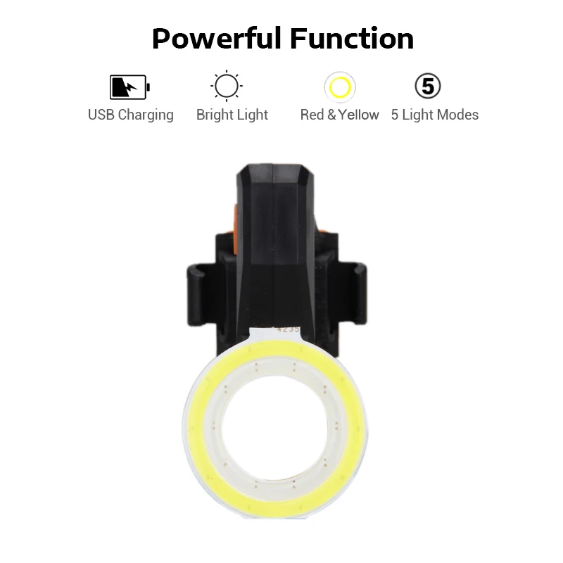 

5 Modes LED Reflective Lamp Bike Light USB Rechargeable MTB Road Bike Accessories Bicycle Taillight