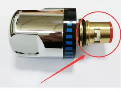 Bathroom Shower Faucet Thermostatic Cartridge Brass Thermostatic Valve Mixer for Solar Water Heater Copper Ceramic Cartridge Faucet Cartridge Thermostatic Mixing Valve