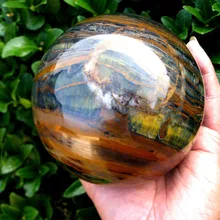 Ddh001113 Природный Тигровый глаз кварцевый хрустальный шар заживление