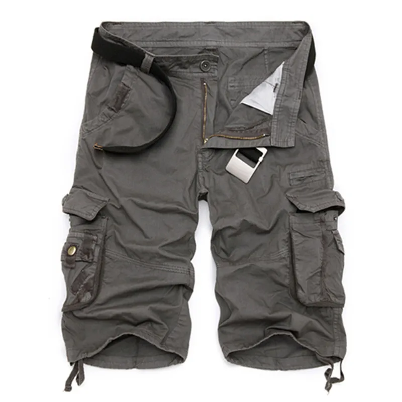 2019 Новое поступление мужские шорты Карго Камуфляжный повседневный дизайн военные модные шорты Homme хлопок свободная качественная одежда