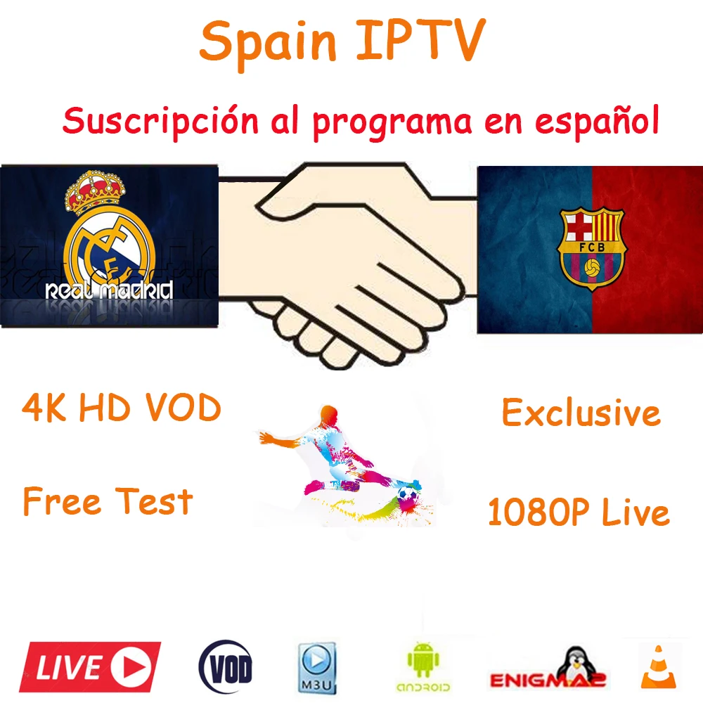 

1year Spain IPTV Spanish Channel M3u subscription Iptv free choice Italy france Germany Portugal support Android Box Smart TV