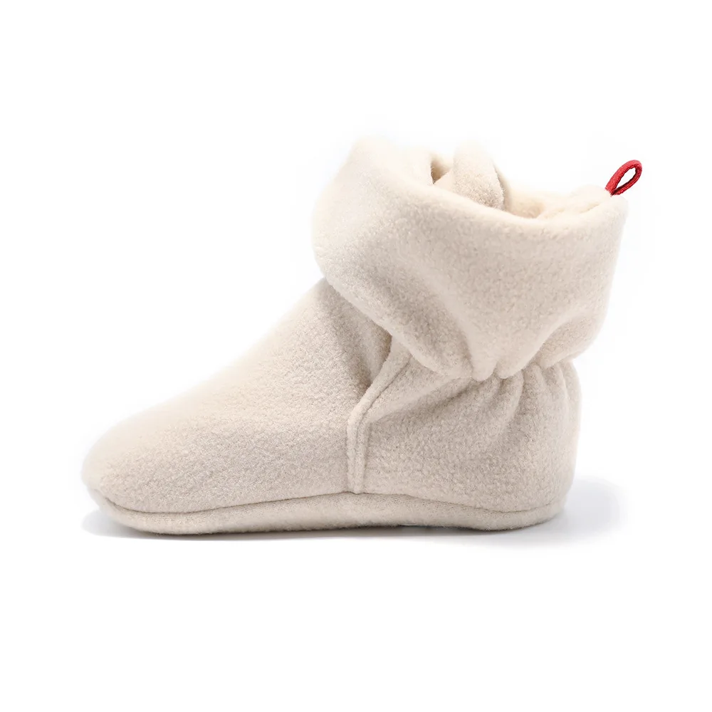 YWHUANSEN унисекс для новорожденных и малышей из кораллового флиса; обувь зимняя теплая дутая куртка для младенцев пинетки для малышей; обувь для девочек; тапочки для малышей с ворсом; первая обувь для ходьбы, ботинки - Color: Khaki 2