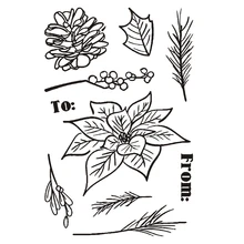 

flowers Transparent Clear Silicone Stamp/Seal for DIY scrapbooking/photo album Decorative clear stamp